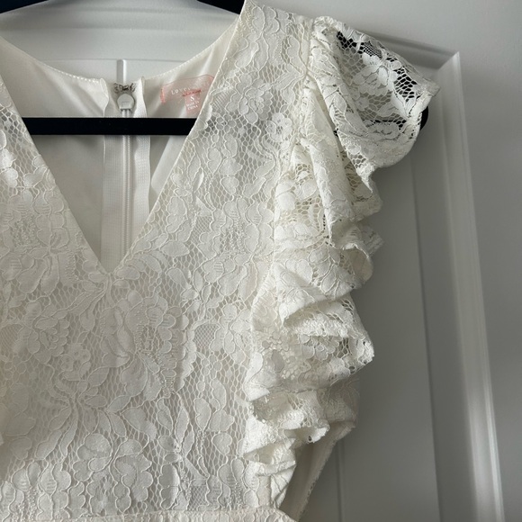 White Lace Tiered Dress - Picture 8 of 8